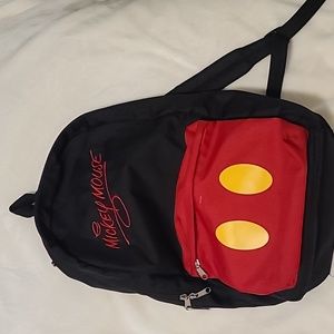 Disney hooded Mickey Mouse backpack in near new condition.